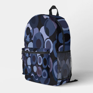 Abstract Modern Blueberry Printed Backpack
