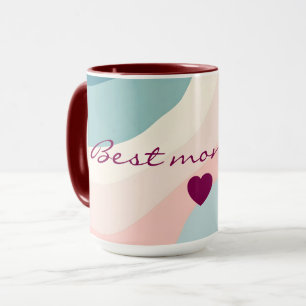 Abstract Modern Blush Pink Mint Collection Mug