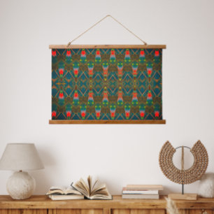Abstract modern colorful pattern  hanging tapestry