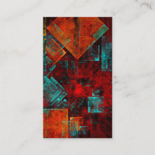 Abstract Modern Colourful Cool Artistic Pattern Business Card