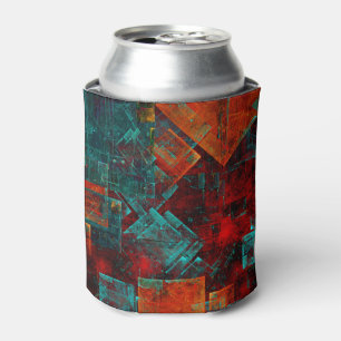 Abstract Modern Colourful Cool Artistic Pattern Can Cooler