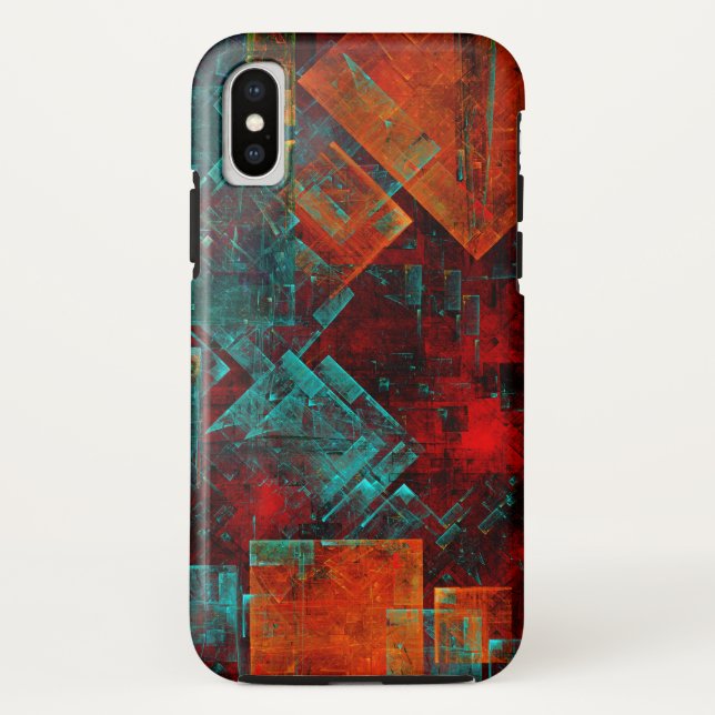 Abstract Modern Colourful Cool Artistic Pattern Case-Mate iPhone Case (Back)