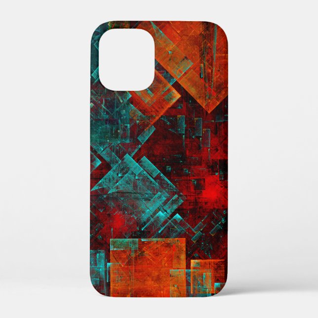 Abstract Modern Colourful Cool Artistic Pattern Case-Mate iPhone Case (Back)