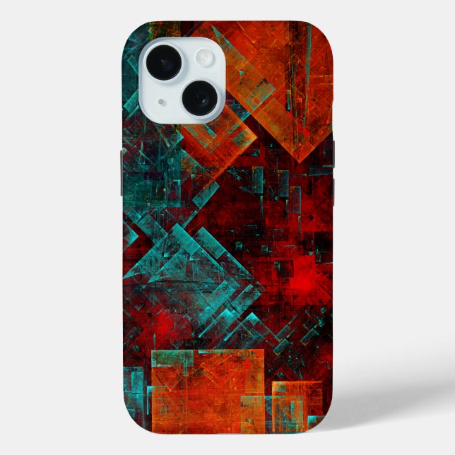 Abstract Modern Colourful Cool Artistic Pattern Case-Mate iPhone Case (Back)
