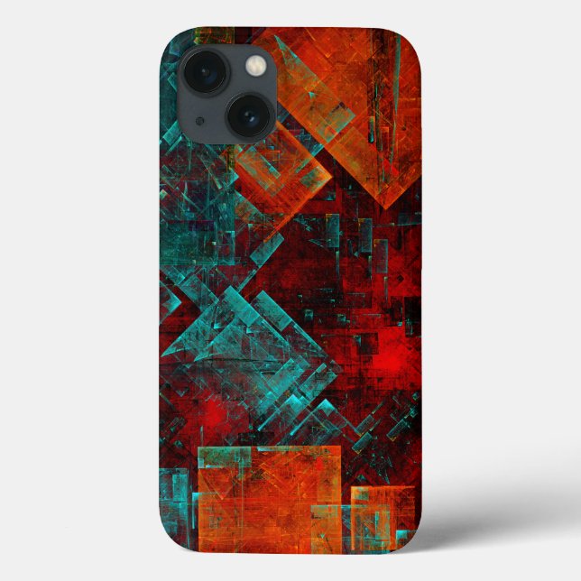 Abstract Modern Colourful Cool Artistic Pattern Case-Mate iPhone Case (Back)