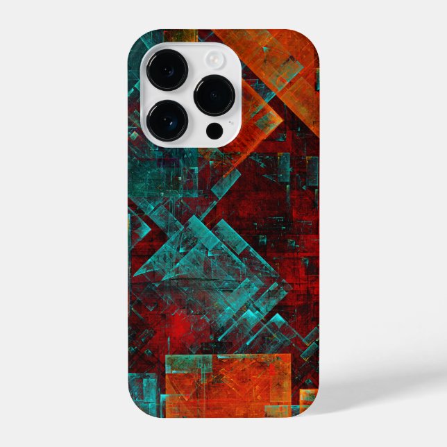 Abstract Modern Colourful Cool Artistic Pattern iPhone Case (Back)