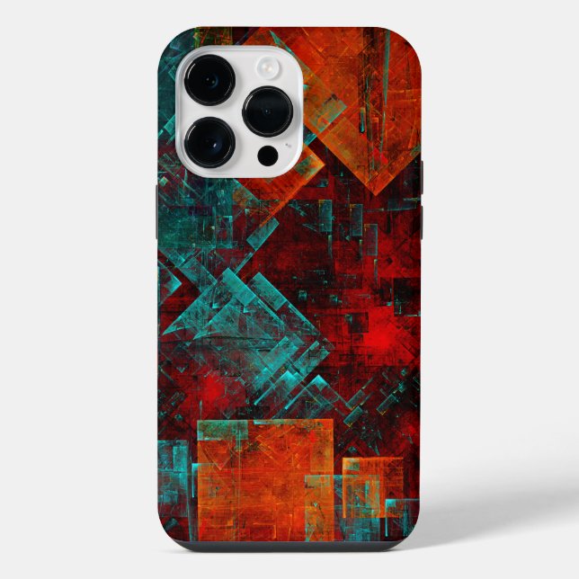 Abstract Modern Colourful Cool Artistic Pattern iPhone Case (Back)