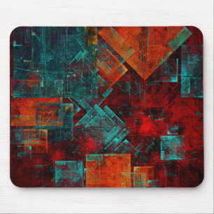 Abstract Modern Colourful Cool Artistic Pattern Mouse Mat