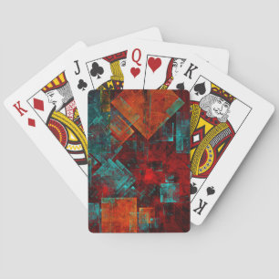 Abstract Modern Colourful Cool Artistic Pattern Playing Cards