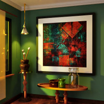 Abstract Modern Colourful Cool Artistic Pattern