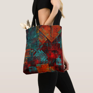 Abstract Modern Colourful Cool Artistic Pattern Tote Bag