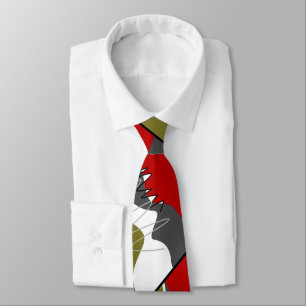 Abstract, Modern, Creative, Applique  Tie