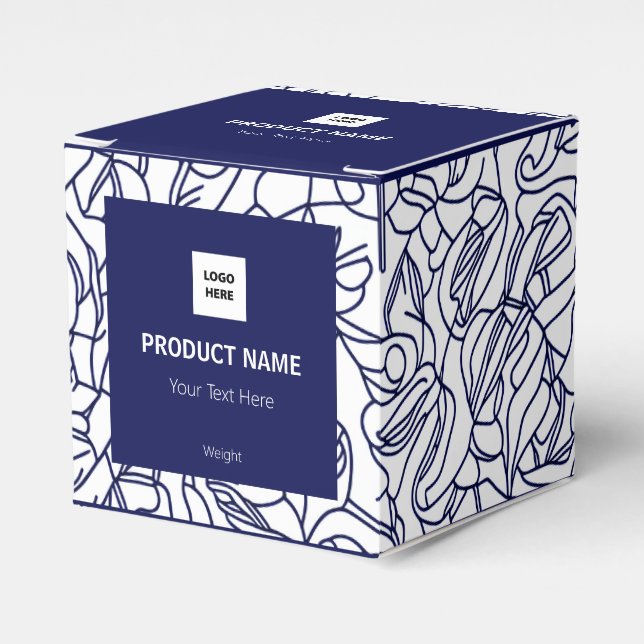 Abstract Modern Customisable Favour Box (Front Side)