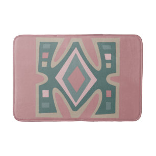 Abstract Modern Deco African Boho pattern Bath Mat