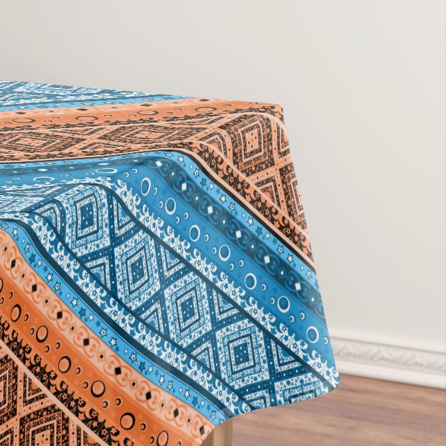 Abstract modern decor ornamental geometrical patch tablecloth (In Situ)