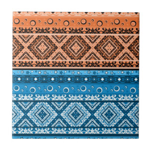Abstract modern decor ornamental geometrical patch tile