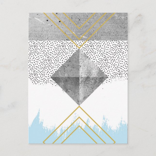 Abstract Modern Design Postcard (Front)