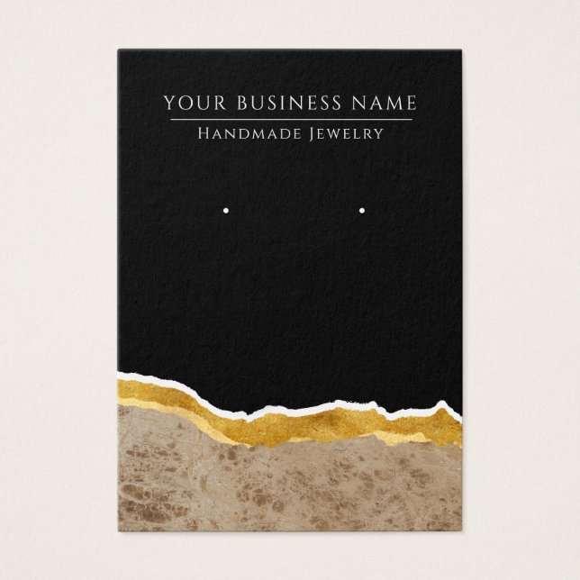Abstract Modern Earring Display Cards (Front)