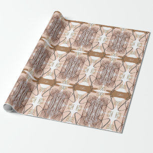 Abstract Modern Earthy Terracotta Boho Wrapping Paper