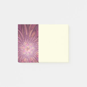 Abstract Modern Floral Fractal Art Berry Colours Post-it Notes
