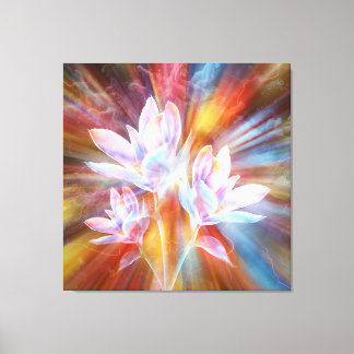 Abstract Modern Flowers artwork Canvas Print
