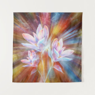 Abstract Modern Flowers artwork Tapestry