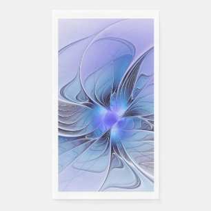 Abstract Modern Fractal Art Lavender Blue Napkin