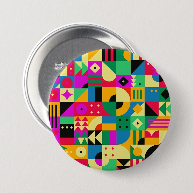 Abstract Modern Garden 7.5 Cm Round Badge (Front & Back)