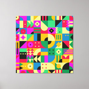 Abstract Modern Garden Canvas Print