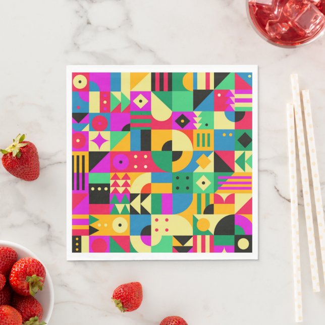 Abstract Modern Garden Napkin (Insitu)