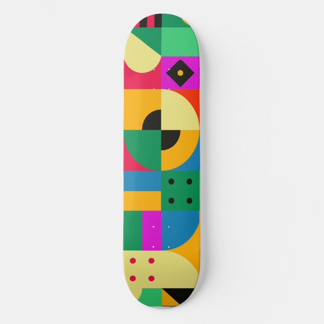 Abstract Modern Garden Skateboard (Front)