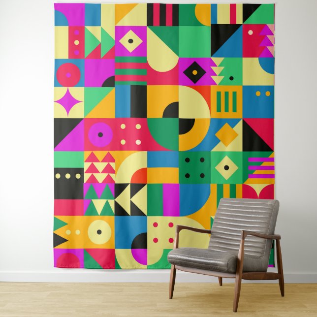Abstract Modern Garden Tapestry (In Situ)