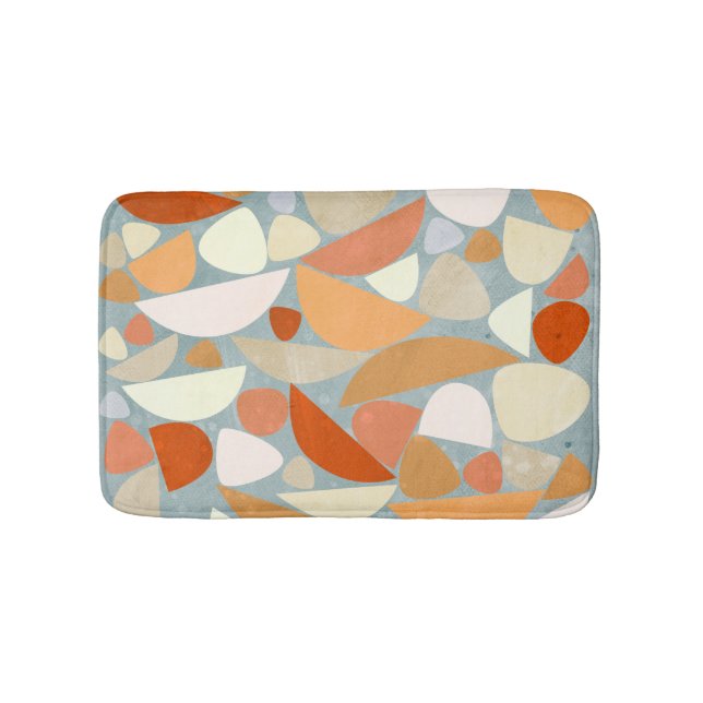 Abstract Modern Geometric Art Bath Mat (Front)