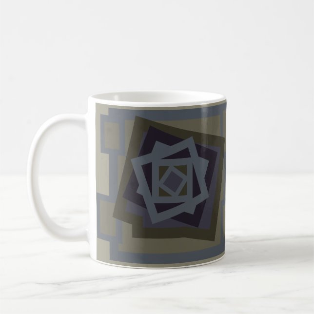 Abstract modern geometric art coffee mug (Left)