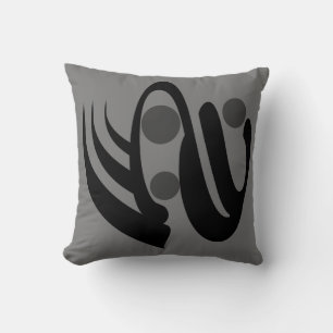 Abstract modern geometric art cushion