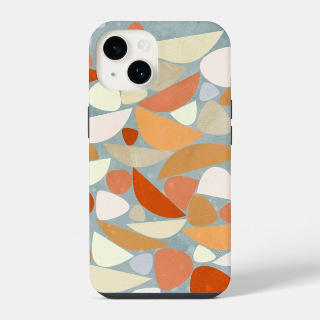 Abstract Modern Geometric Art iPhone Case (Back)