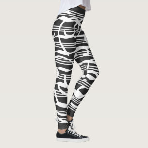Abstract modern geometric art leggings