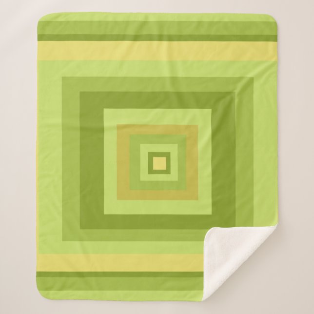 Abstract modern geometric art sherpa blanket (Front)