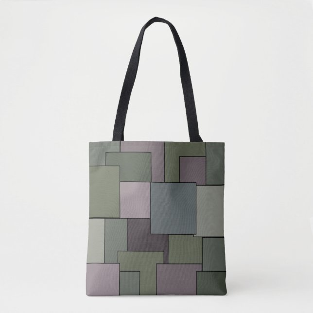 Abstract modern geometric art tote bag (Front)