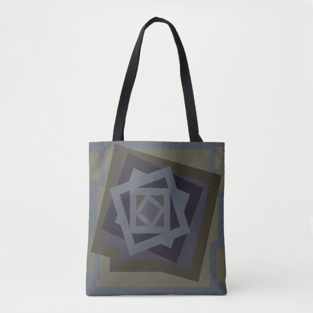 Abstract modern geometric art tote bag (Front)