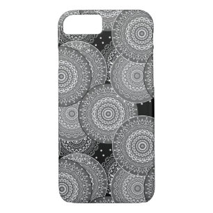 Abstract modern geometric circles round shapes man iPhone 8/7 case