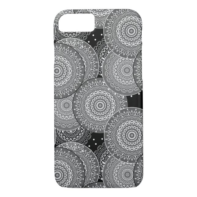 Abstract modern geometric circles round shapes man Case-Mate iPhone case (Back)