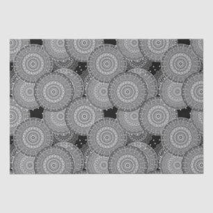 Abstract modern geometric circles round shapes man tissue paper