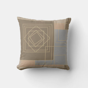 abstract modern geometric pattern cushion
