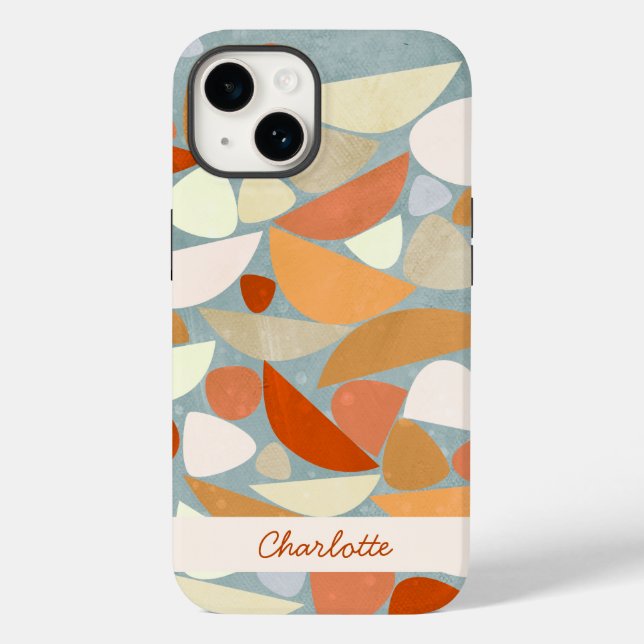 Abstract Modern Geometric Personalised Case-Mate iPhone Case (Back)