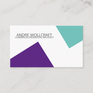 Abstract Modern Geometric Shapes Architect Business Card