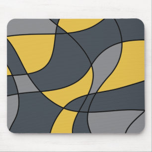 Abstract, modern, geometric, trendy pattern mouse mat