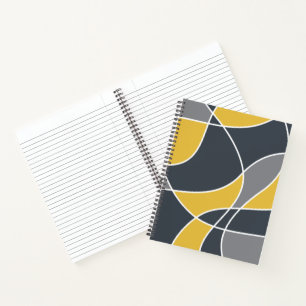 Abstract, modern, geometric, trendy pattern notebook