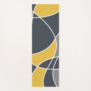 Abstract, modern, geometric, trendy pattern yoga mat