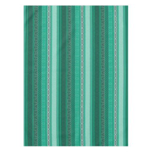Abstract modern geometrical ornamental retro patch tablecloth